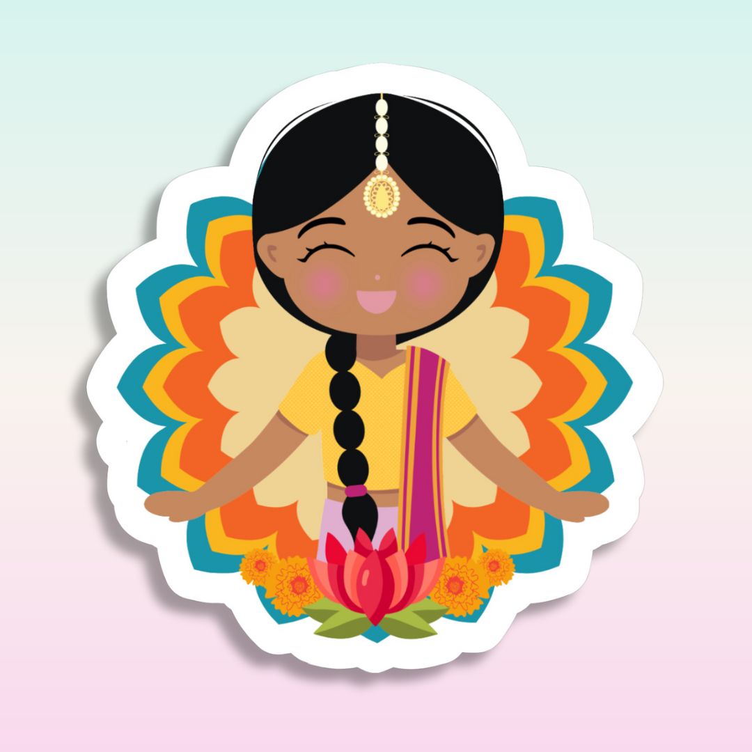 Indian Cultural Pride Sticker – Die-Cut Vinyl Design – Joeydolls