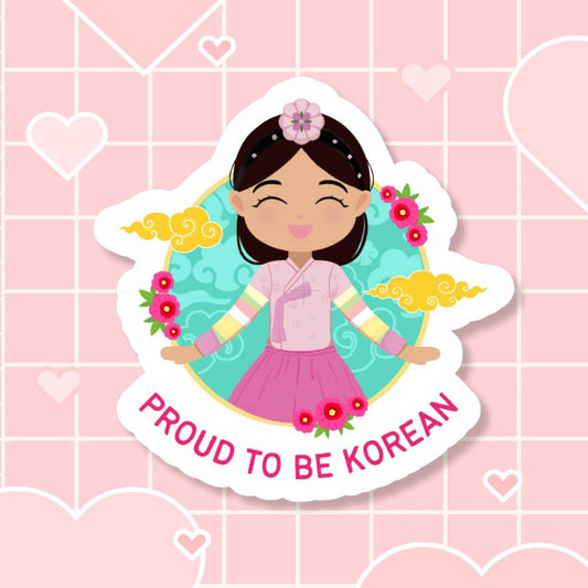 Proud to be Korean Die-Cut Sticker image 0