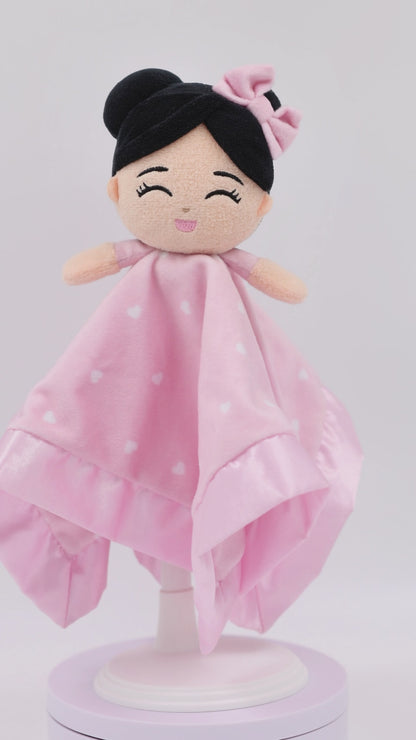 Baby Lovey Jasmine Girl (Pink Hearts)