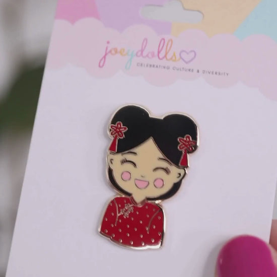 Joeydolls Chinese 'Mei' Enamel Pin