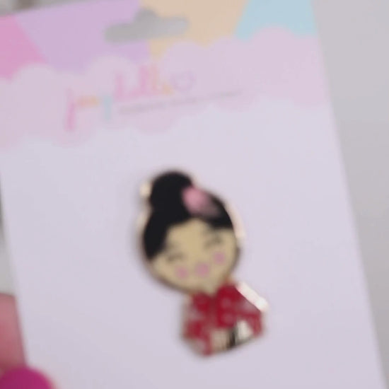 Joeydolls Japanese 'Aiko' Enamel Pin