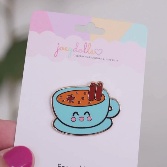 Indian Masala Chai Enamel Pin
