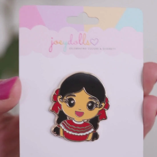 Joeydolls Mexican Girl Enamel Pin