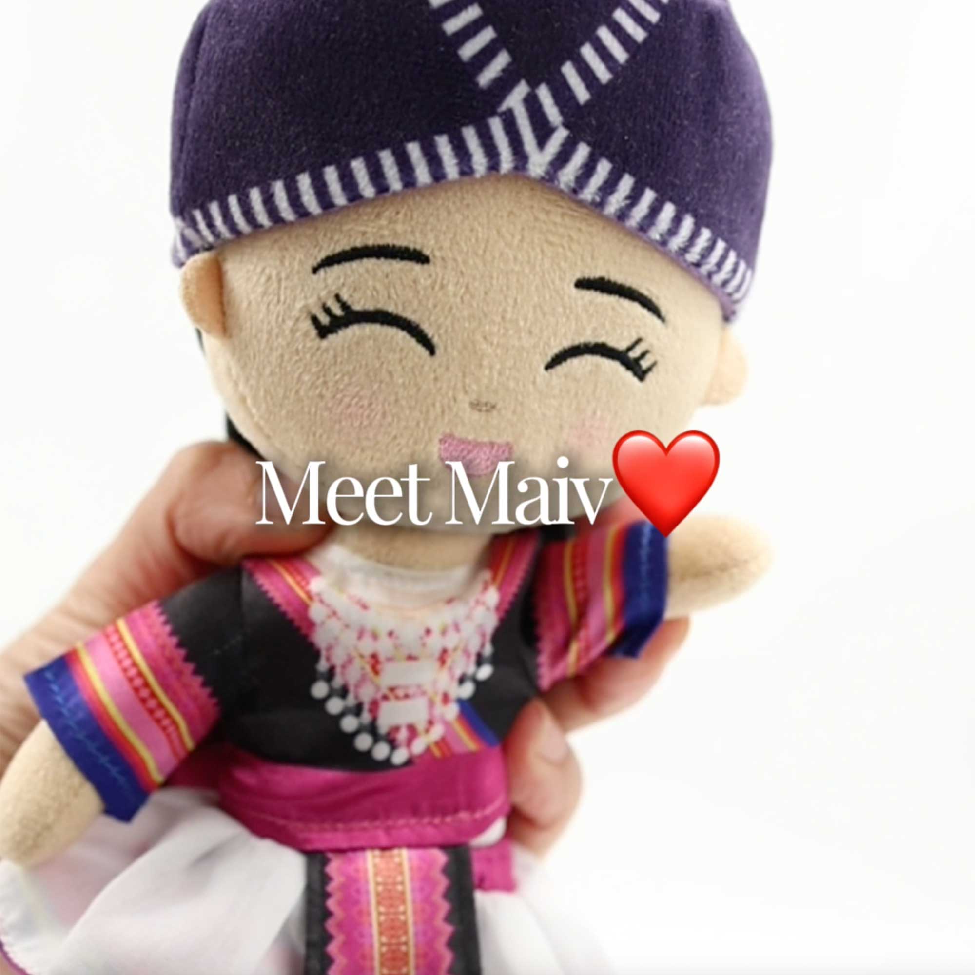 Video introducing Joeydolls Maiv, a 9-inch Hmong doll