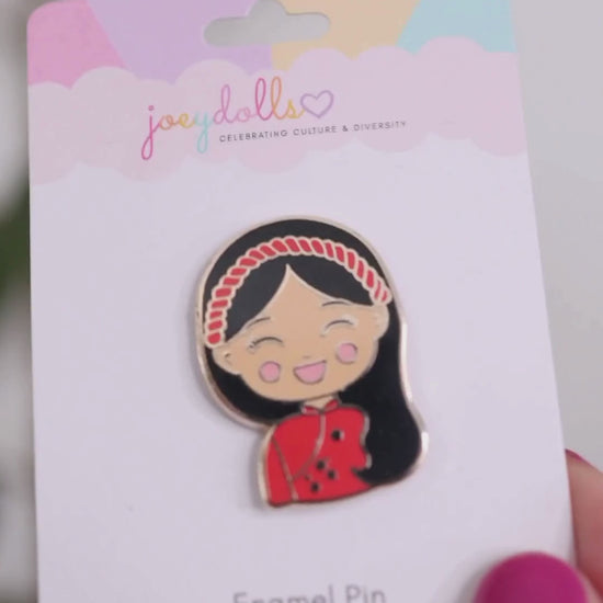 Joeydolls Vietnamese 'Hoa' Enamel Pin